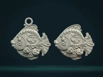 Ornate Fish 3D print model