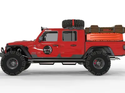 Jeep Gladiator Rubicon 2021  3D model
