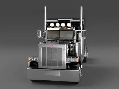 Peterbilt-379 peterbilt semi truck 3D model