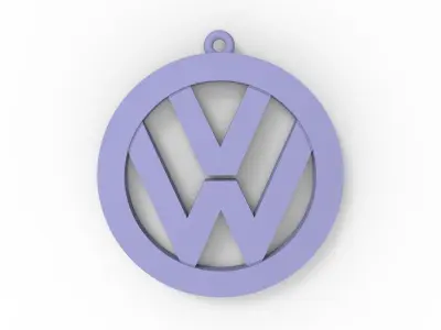 Volkswagen logo 3D print model
