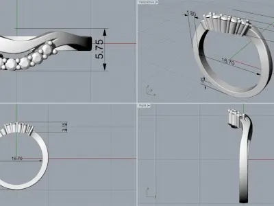DIAMOND RING 3D print model