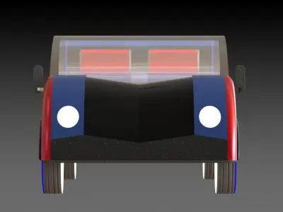 Sci-Fi Car 3D model