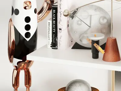 Astronaut Boy decor set 3D model