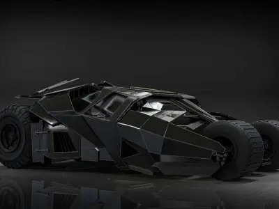 Batmobile - The Dark Knight 3D model