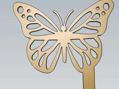 Wonderful Artificial Butterfly Home and Garden And Lawn Decor 3D model purchase