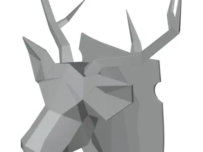The deer head decoration HG2 3D model
