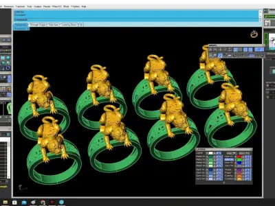 Luxury Fengshui Pixiu Ring for Men 3588 3D print model