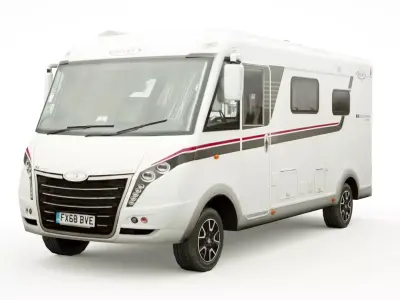 Geist Comfort Explorer 585 camper Low-poly 3D model