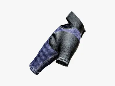Techwear Sport Gloves Low-poly 3D model