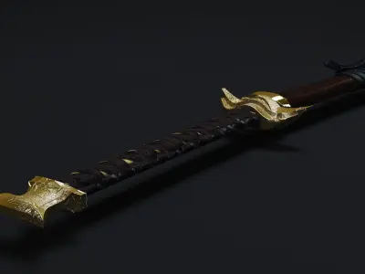 Yone s blades from League of Legends 3D model