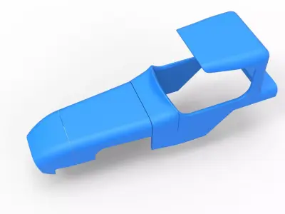 Shell of Vintage Supermodified stock car Scale 1 to 25 3D print model