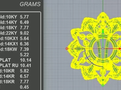 Stunning Pearl Flower Earrings 3D print model