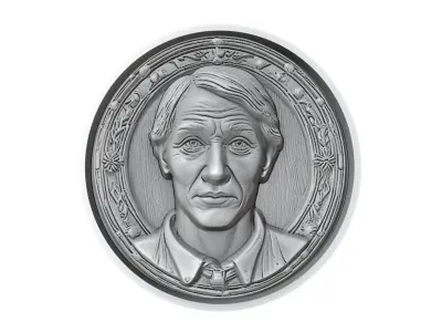 Gavi Footballer Medallion 3D print model