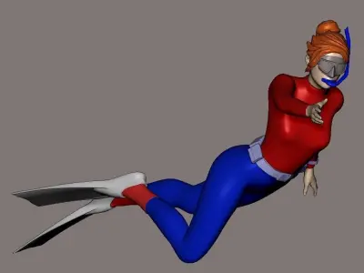 skin scuba 6 3D print model