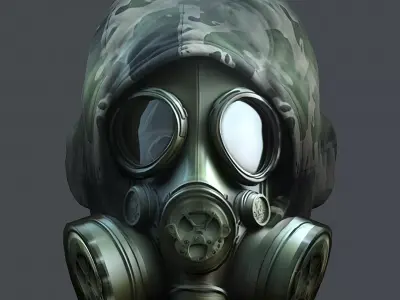Helmet 3d model military combat Military Low-poly Low-poly 3D model 77