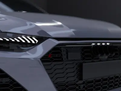 The Audi RS6 2020  3D model