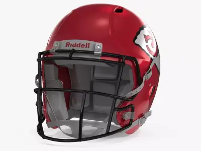 Kansas City Chiefs American Football Helmet 3D model