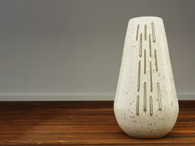 Decorative Freckled Vase Low-poly 3D model
