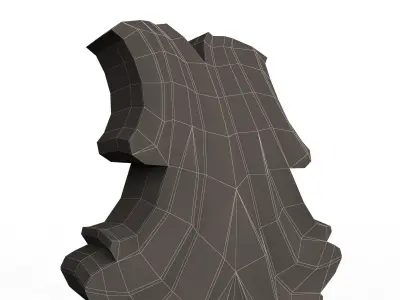 Leave Ornament Plaster Molding Decoration CNC 2 Low-poly 3D model