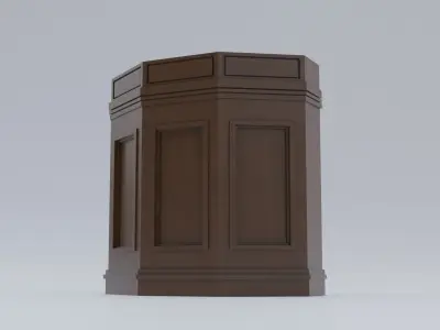 Pulpit Column 3D model