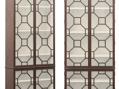 CHINESE CHIPPENDALE DISPLAY CABINET by Bakerfurniture 3D model