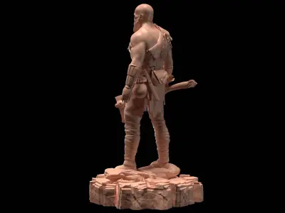 Kratos God of War 2018 3D print model