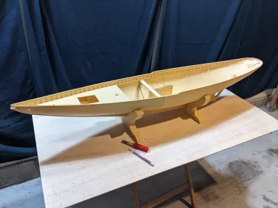 1 32 RC Schooner 3D print model