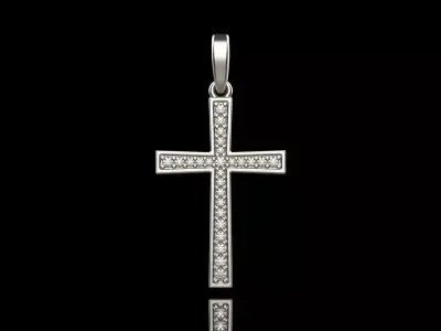 Cross with gems   277 3D print model