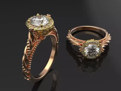 Verragio ring 3D print model