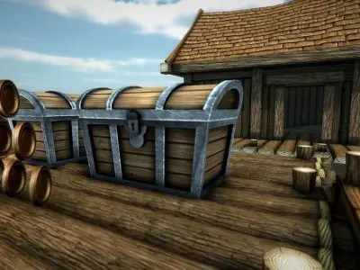 Cartoon Platformer CS Low-poly 3D model