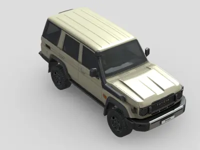 Toyota Land Cruiser 70 GXL 2024 Low-poly 3D model