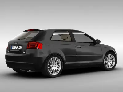 Audi A3 2011 3D model