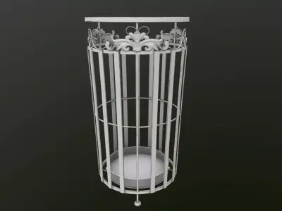 Bucket 3D Model circle 3D model