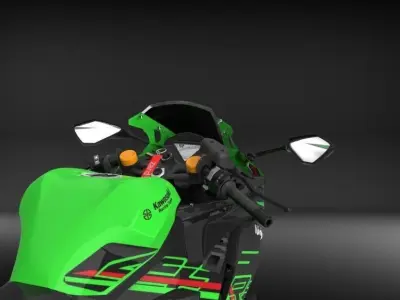 Kawasaki Ninja ZX4RR 2023 High Poly  3D model