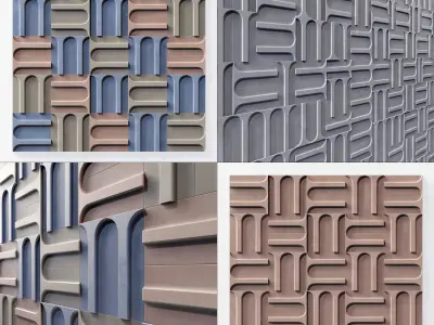 Panel Arc windows deocr n1 3D model