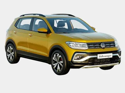 Volkswagen Taigun 2023 GT Plus Spec Low-poly 3D model