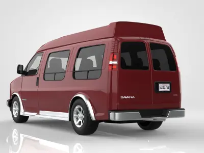 GMC Savana Conversion Van 1997 3D model