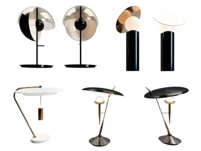 Table Luxury Lamp Modern 3D model