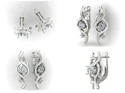 Earrings ri13 3D print model