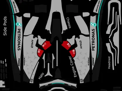 F1 2022 Mercedes  3D model