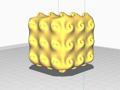 Art square decoration Free 3D print model