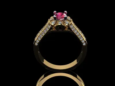 FASHION RING Free 3D print model