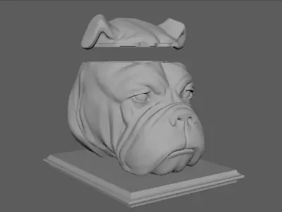 ENGLISH BULL DOG URN 3D print model