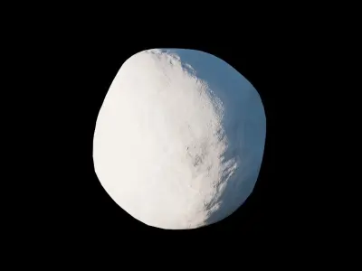 Snowball Low-poly 3D model