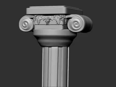 Pillar column 3D print model
