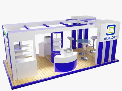 Booth Exhibition Stand a472b 3D model