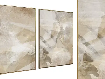 6 Abstract Frames  Set 002 3D model