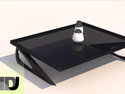 modern table Free 3D print model