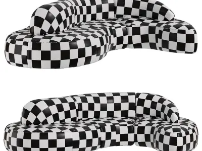  WAVE Sofa By Gamma 3D model