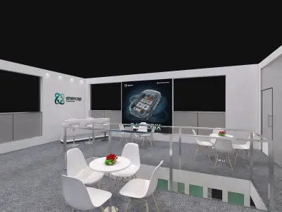 15x10m Mezzanine Exhibition Stand 3D model